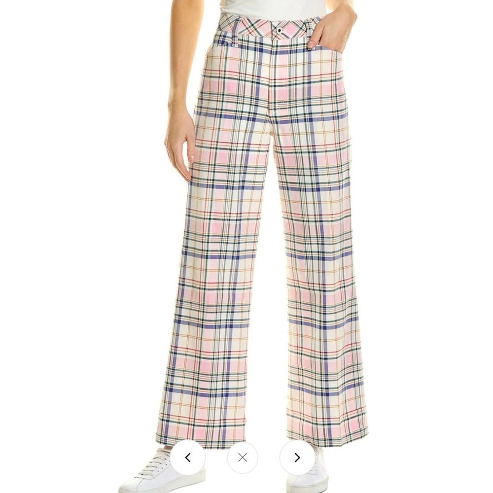 Favorite Daughter The Mischa Pant Super HR Wide Straight Ankle Florence